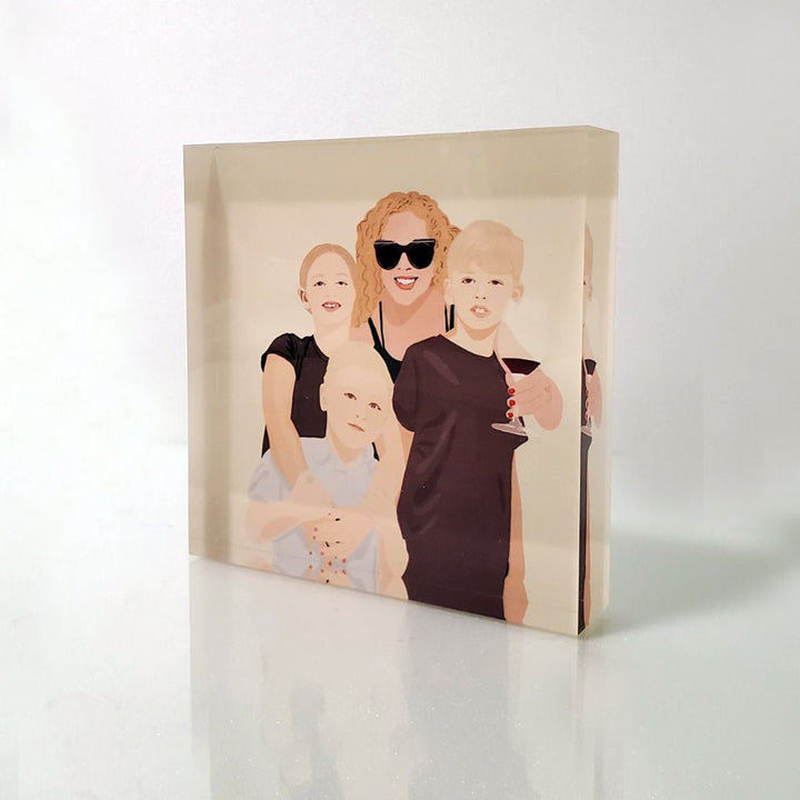 בלוק אייס סטורי - ריבועי - PHOTO-GLASS