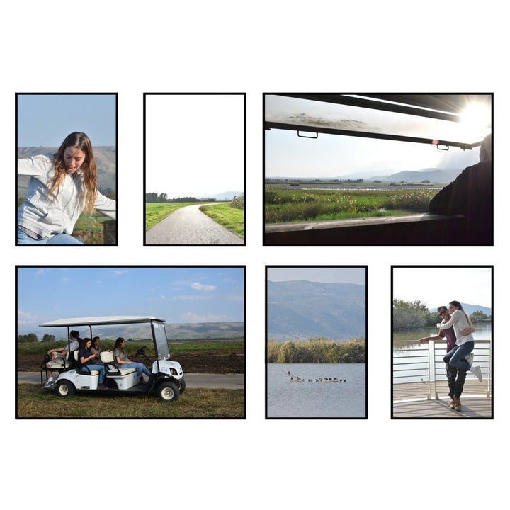 קיר קולאג' תמונות 6 תמונות בגדלים שונים - PHOTO-GLASS