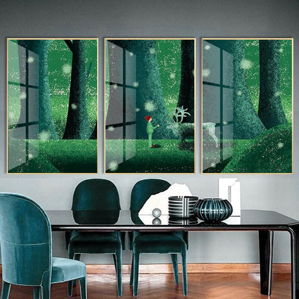סט 3 תמונות קנבס הנסיך הקטן - PHOTO-GLASS