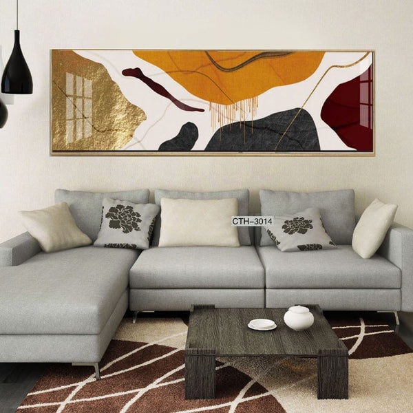 תמונת קנבס פנורמית - אבסטרקט מודרני | תמונה למשרד - PHOTO-GLASS