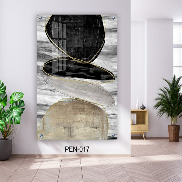 תמונת קנבס לסלון - אבנים אבסטרקטיות - PHOTO-GLASS