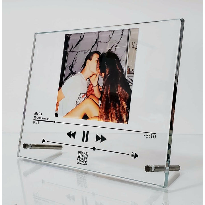 תמונת זכוכית - מיוזיק גלאס - אפל מיוזיק גדול - PHOTO-GLASS