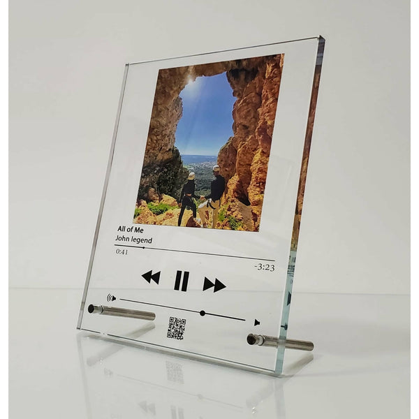 תמונת זכוכית - מיוזיק גלאס - אפל מיוזיק גדול - PHOTO-GLASS