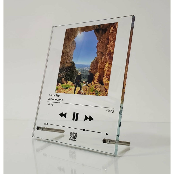 תמונת זכוכית - מיוזיק גלאס - אפל מיוזיק גדול - PHOTO-GLASS