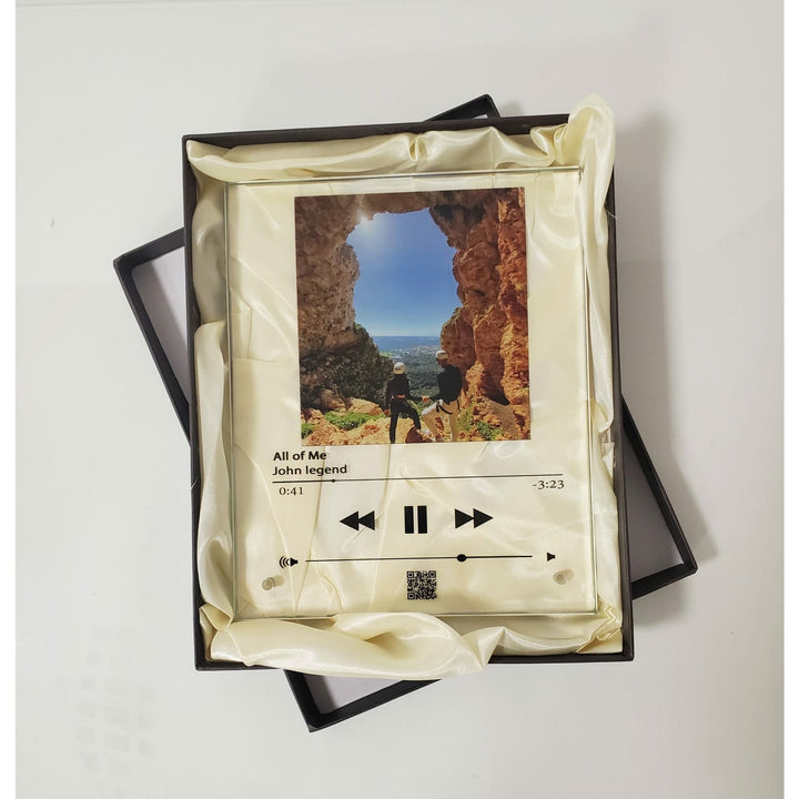 תמונת זכוכית - מיוזיק גלאס - אפל מיוזיק גדול - PHOTO-GLASS
