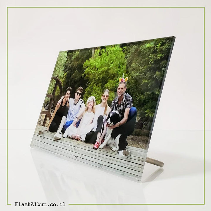 תמונת זכוכית- עומד על דלפק - PHOTO-GLASS