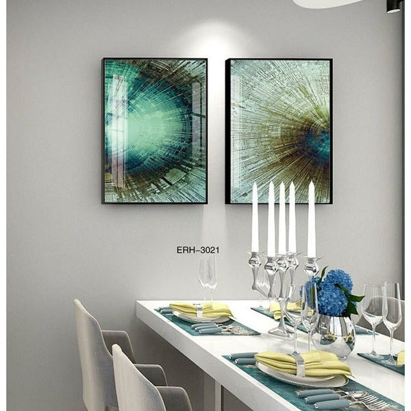 זוג תמונות אבסטרקט | תמונות לבית | - PHOTO-GLASS